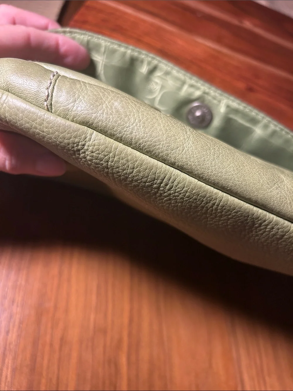 Fossil Olive Leather Crossbody Shoulder Bag